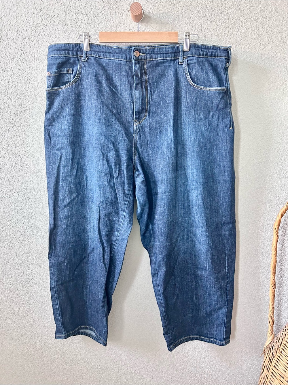 Anthropologie Pilcro Blue Denim Jeans Size 22W Straight Leg